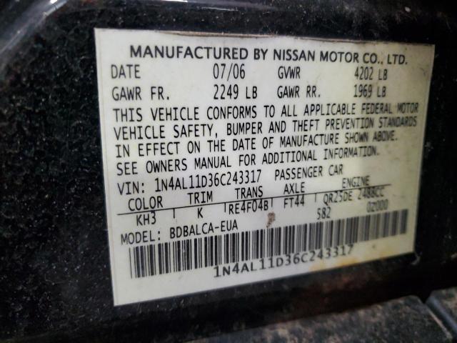 Photo 11 VIN: 1N4AL11D36C243317 - NISSAN ALTIMA 