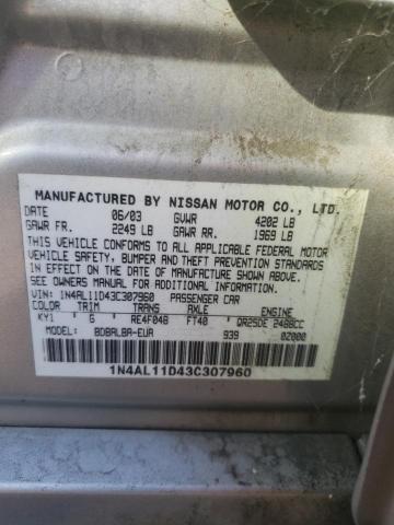 Photo 11 VIN: 1N4AL11D43C307960 - NISSAN ALTIMA 