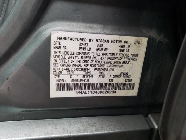 Photo 11 VIN: 1N4AL11D43C326234 - NISSAN ALTIMA 