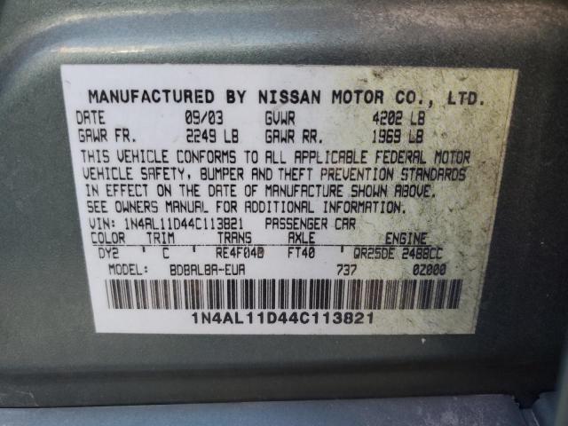 Photo 11 VIN: 1N4AL11D44C113821 - NISSAN ALTIMA BAS 