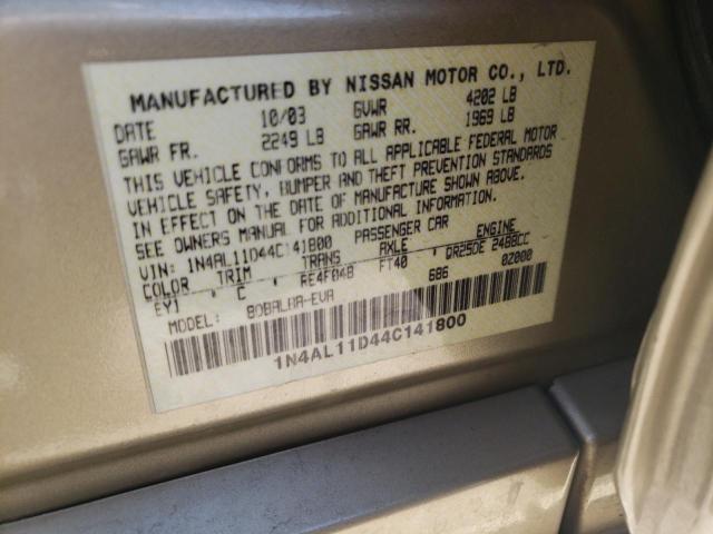 Photo 11 VIN: 1N4AL11D44C141800 - NISSAN ALTIMA 