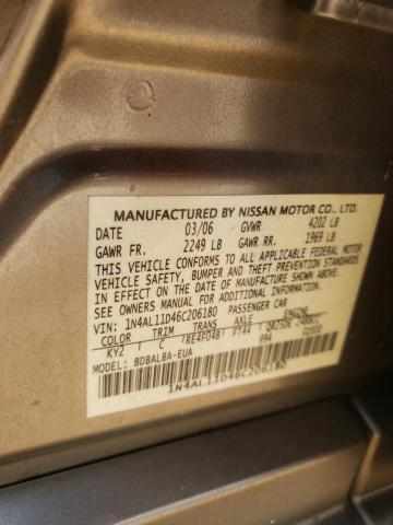 Photo 9 VIN: 1N4AL11D46C206180 - NISSAN ALTIMA 