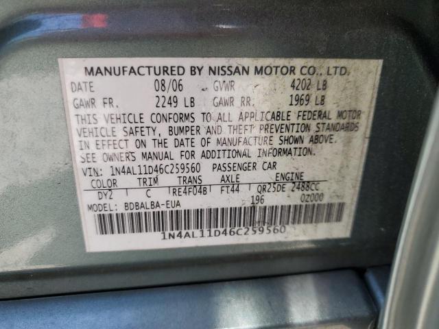 Photo 11 VIN: 1N4AL11D46C259560 - NISSAN ALTIMA 