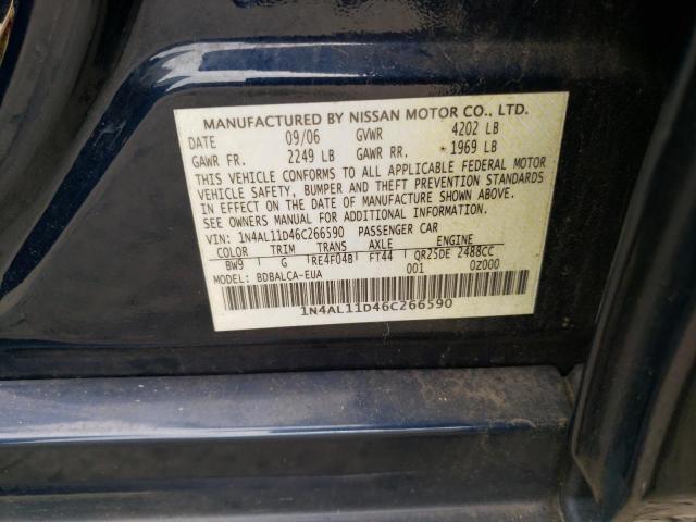 Photo 11 VIN: 1N4AL11D46C266590 - NISSAN ALTIMA S 