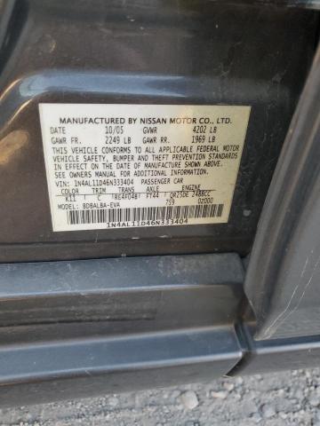 Photo 11 VIN: 1N4AL11D46N333404 - NISSAN ALTIMA S 