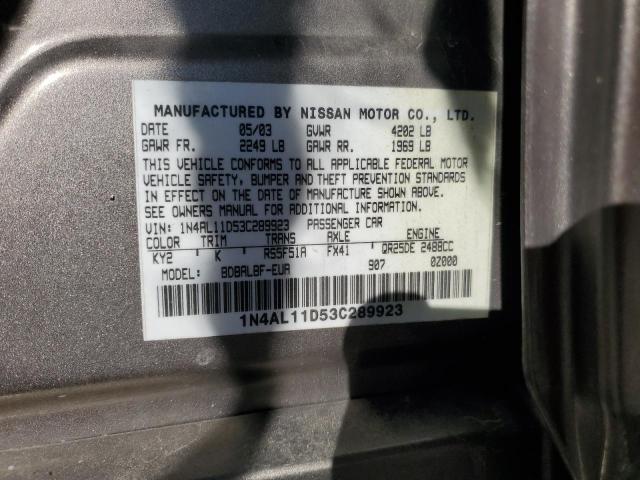 Photo 11 VIN: 1N4AL11D53C289923 - NISSAN ALTIMA BAS 