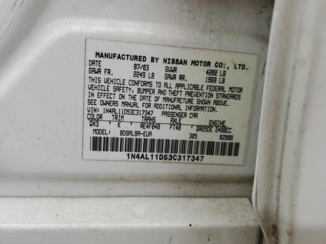 Photo 11 VIN: 1N4AL11D53C317347 - NISSAN ALTIMA 