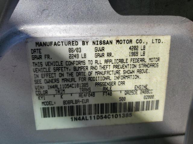 Photo 11 VIN: 1N4AL11D54C101385 - NISSAN ALTIMA BAS 