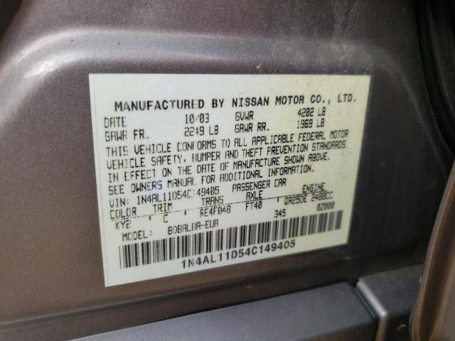 Photo 11 VIN: 1N4AL11D54C149405 - NISSAN ALTIMA 