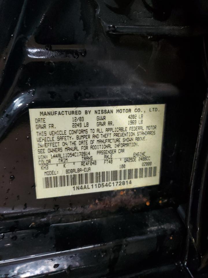 Photo 11 VIN: 1N4AL11D54C172814 - NISSAN ALTIMA 