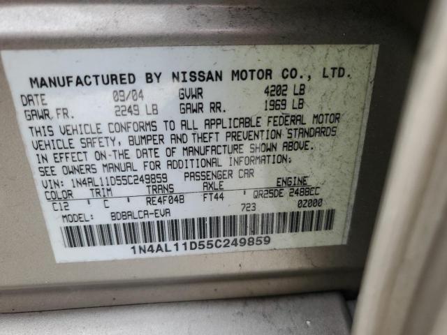 Photo 11 VIN: 1N4AL11D55C249859 - NISSAN ALTIMA 