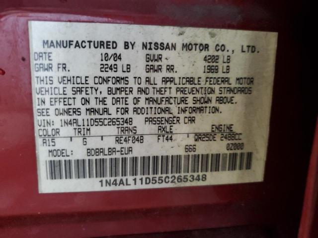 Photo 11 VIN: 1N4AL11D55C265348 - NISSAN ALTIMA 