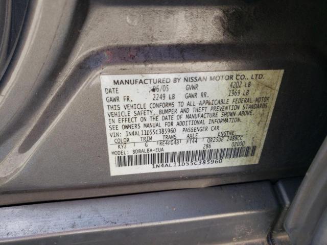 Photo 11 VIN: 1N4AL11D55C385960 - NISSAN ALTIMA S 