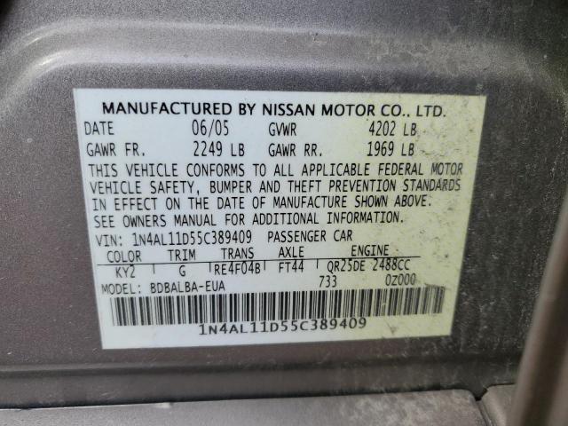 Photo 11 VIN: 1N4AL11D55C389409 - NISSAN ALTIMA 