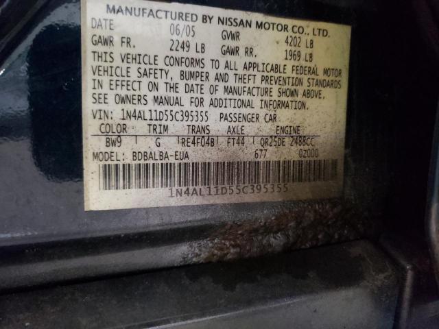 Photo 9 VIN: 1N4AL11D55C395355 - NISSAN ALTIMA S 