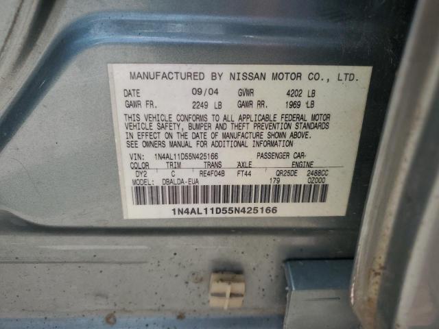 Photo 11 VIN: 1N4AL11D55N425166 - NISSAN ALTIMA S 