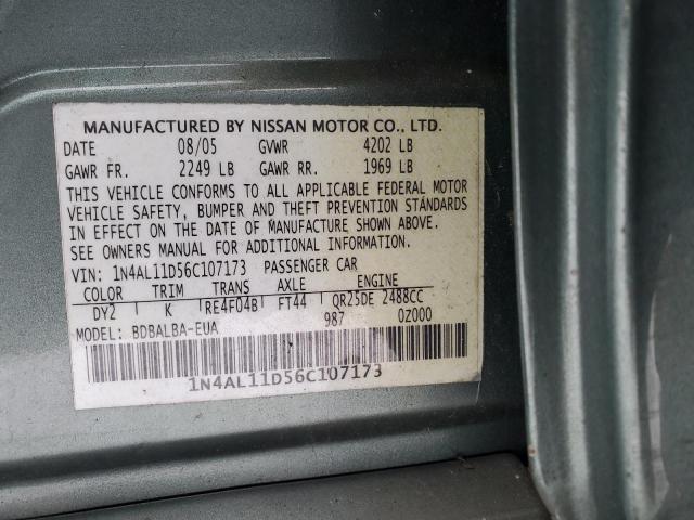 Photo 11 VIN: 1N4AL11D56C107173 - NISSAN ALTIMA 