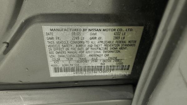 Photo 3 VIN: 1N4AL11D56C120022 - NISSAN ALTIMA 