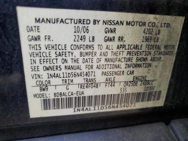 Photo 11 VIN: 1N4AL11D56N454071 - NISSAN ALTIMA 