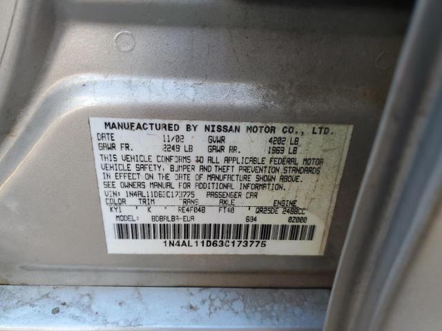 Photo 11 VIN: 1N4AL11D63C173775 - NISSAN ALTIMA BAS 