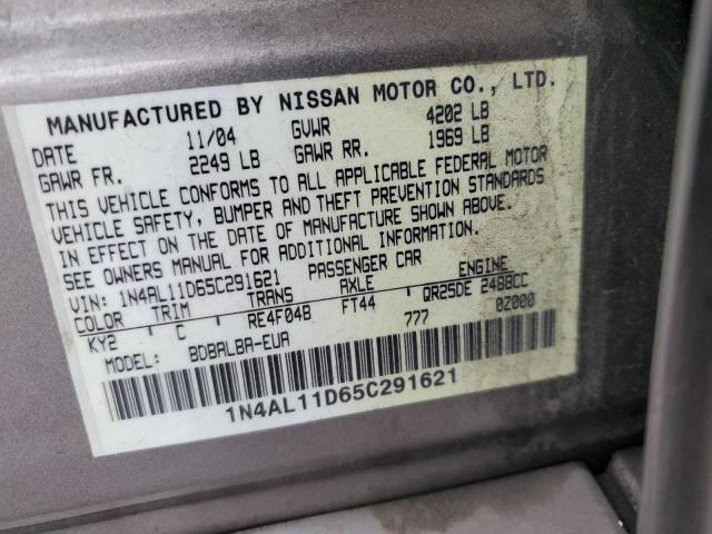 Photo 11 VIN: 1N4AL11D65C291621 - NISSAN ALTIMA 