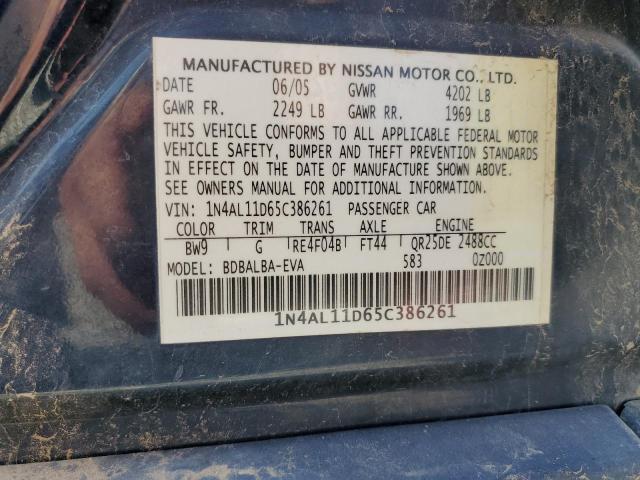 Photo 11 VIN: 1N4AL11D65C386261 - NISSAN ALTIMA S 