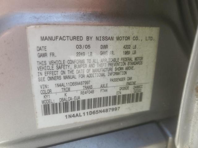 Photo 11 VIN: 1N4AL11D65N487997 - NISSAN ALTIMA 