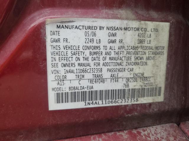 Photo 11 VIN: 1N4AL11D66C232358 - NISSAN ALTIMA 