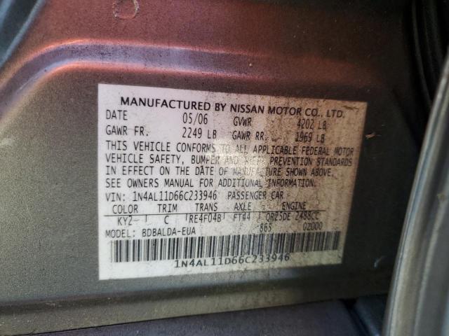 Photo 11 VIN: 1N4AL11D66C233946 - NISSAN ALTIMA 