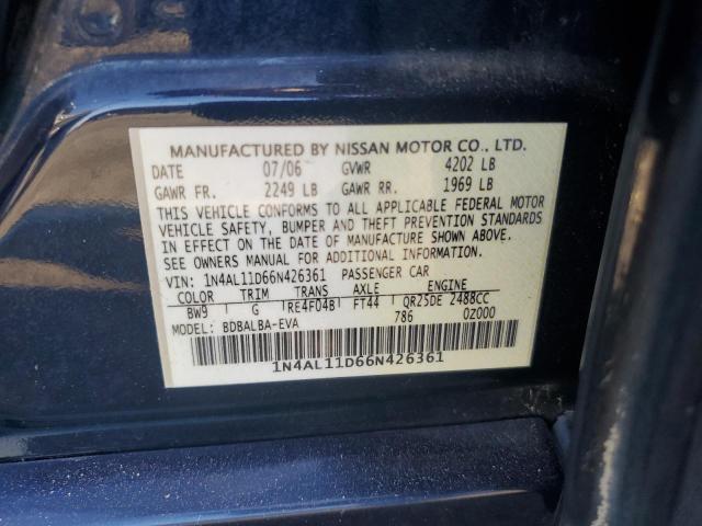 Photo 11 VIN: 1N4AL11D66N426361 - NISSAN ALTIMA S 