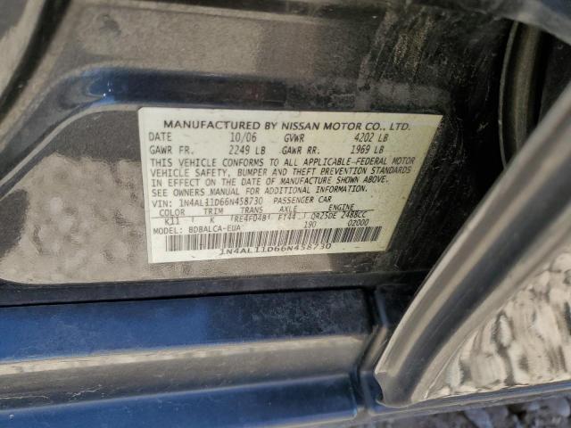 Photo 12 VIN: 1N4AL11D66N458730 - NISSAN ALTIMA 