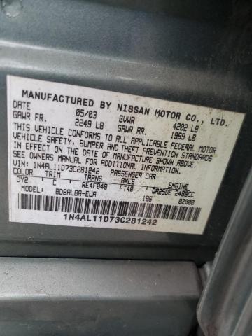 Photo 11 VIN: 1N4AL11D73C281242 - NISSAN ALTIMA BAS 