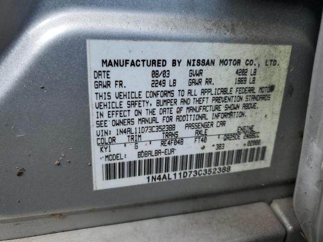 Photo 11 VIN: 1N4AL11D73C352388 - NISSAN ALTIMA BAS 