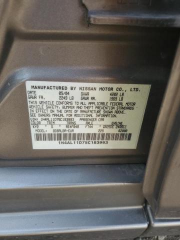 Photo 11 VIN: 1N4AL11D75C183993 - NISSAN ALTIMA S 