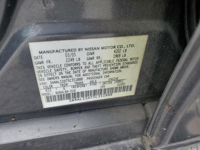 Photo 11 VIN: 1N4AL11D75C351888 - NISSAN ALTIMA 