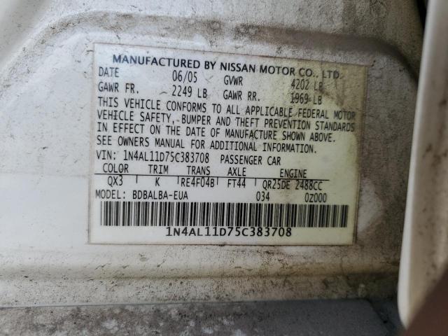 Photo 12 VIN: 1N4AL11D75C383708 - NISSAN ALTIMA 