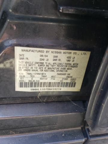 Photo 11 VIN: 1N4AL11D75N419014 - NISSAN ALTIMA S 