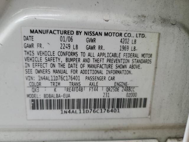 Photo 11 VIN: 1N4AL11D76C176401 - NISSAN ALTIMA 