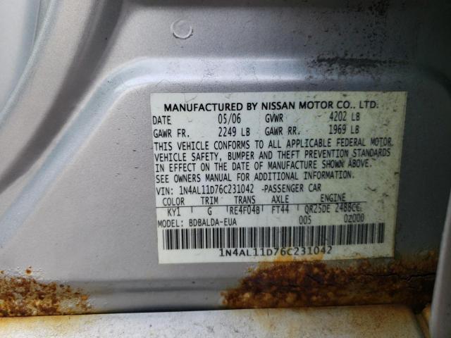 Photo 11 VIN: 1N4AL11D76C231042 - NISSAN ALTIMA 