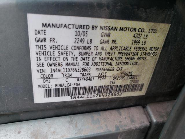 Photo 11 VIN: 1N4AL11D76N328603 - NISSAN ALTIMA 