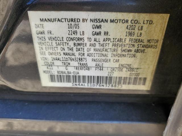 Photo 11 VIN: 1N4AL11D76N328875 - NISSAN ALTIMA S 