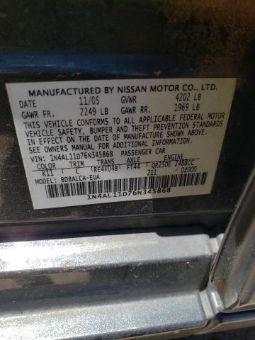 Photo 11 VIN: 1N4AL11D76N345868 - NISSAN ALTIMA 