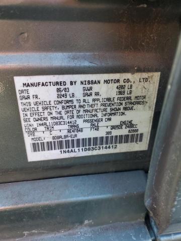 Photo 11 VIN: 1N4AL11D83C314412 - NISSAN ALTIMA 