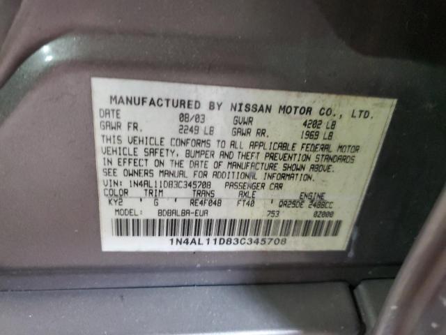 Photo 11 VIN: 1N4AL11D83C345708 - NISSAN ALTIMA 