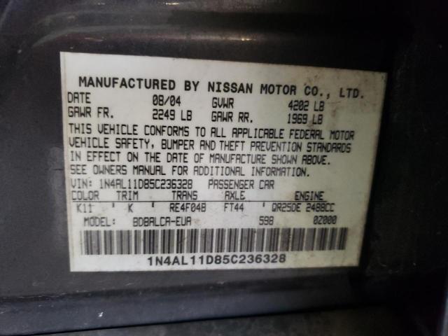 Photo 9 VIN: 1N4AL11D85C236328 - NISSAN ALTIMA 