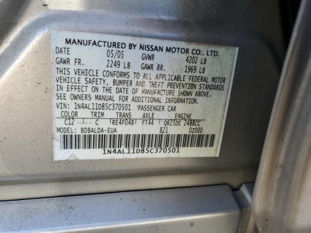 Photo 11 VIN: 1N4AL11D85C370501 - NISSAN ALTIMA 