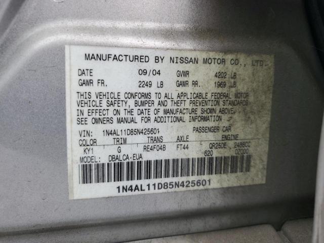 Photo 12 VIN: 1N4AL11D85N425601 - NISSAN ALTIMA 