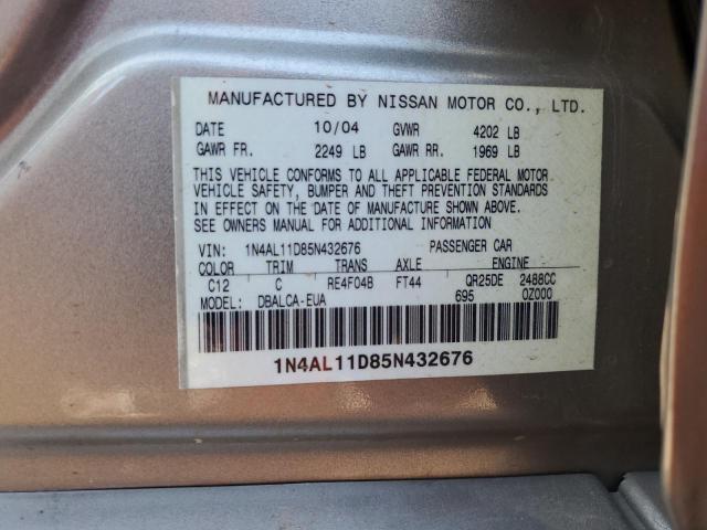 Photo 11 VIN: 1N4AL11D85N432676 - NISSAN ALTIMA 