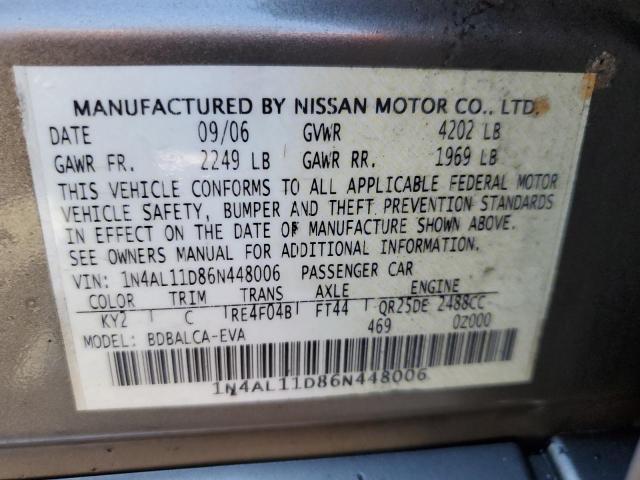 Photo 12 VIN: 1N4AL11D86N448006 - NISSAN ALTIMA 