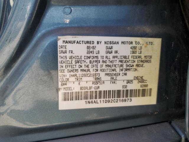 Photo 11 VIN: 1N4AL11D92C216973 - NISSAN ALTIMA BAS 